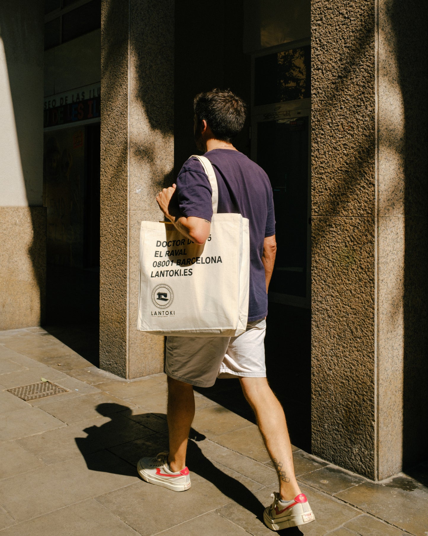 Tote bag Lantoki en color natural, shopper versátil