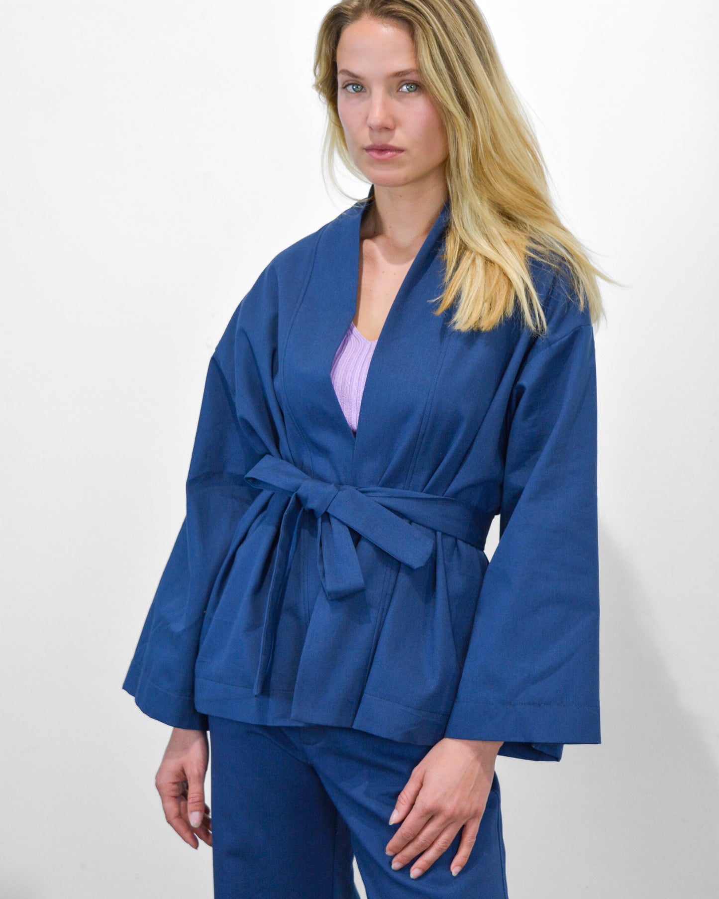 Kimono – patrón de costura PDF, vista frontal atado
