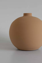 Blanc Collection 03 - Jarrón beige - Jarrón de cerámica - Hecho a mano: Beige / 16 x 3 cm
