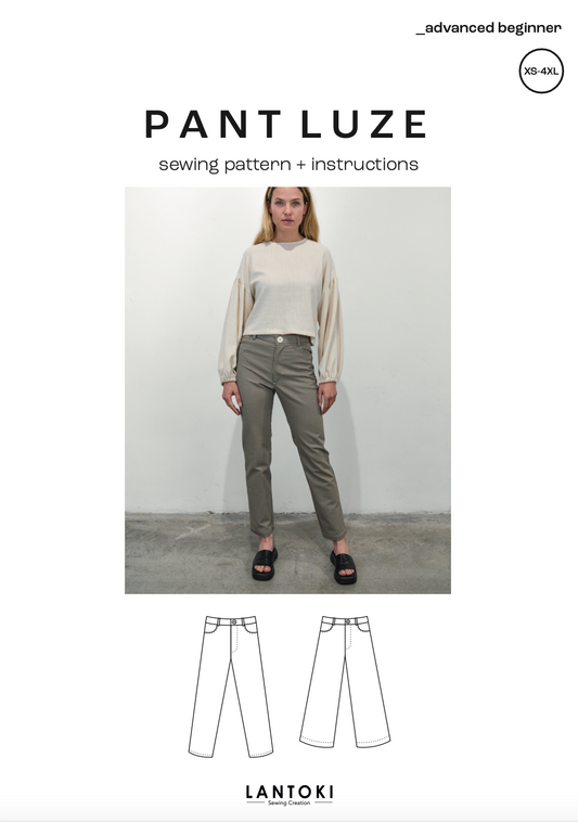 Pantalón Luze – patrón de costura PDF, portada