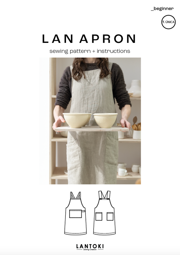 PDF sewing pattern – Lan Apron | Lantoki