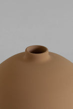Blanc Collection 03 - Jarrón beige - Jarrón de cerámica - Hecho a mano: Beige / 16 x 3 cm