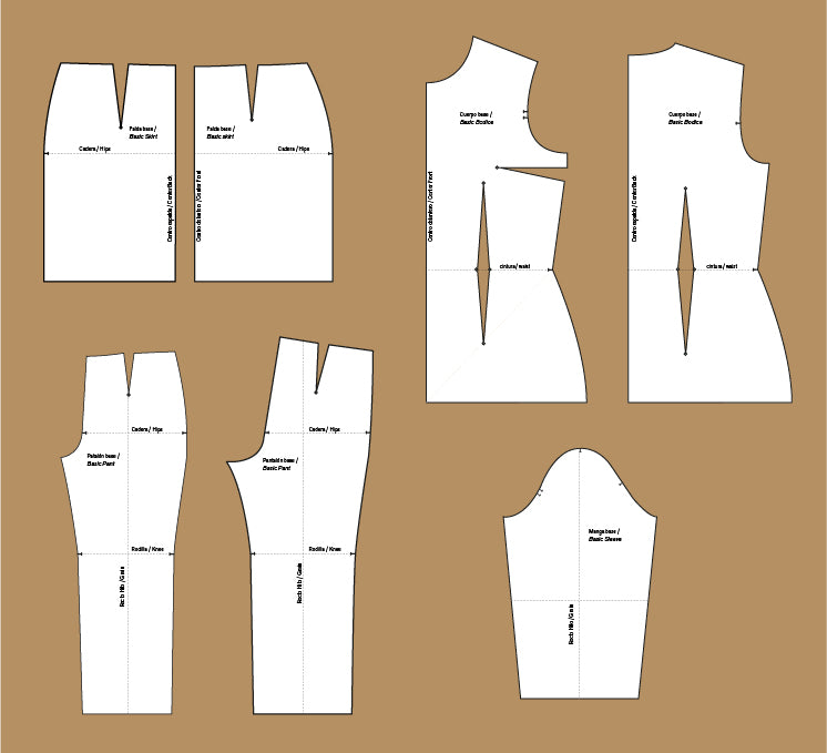 los patrones base del cuerpo a medida