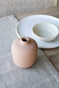 Blanc Collection 05 - Jarrón beige - Cerámica - Decoración del hogar