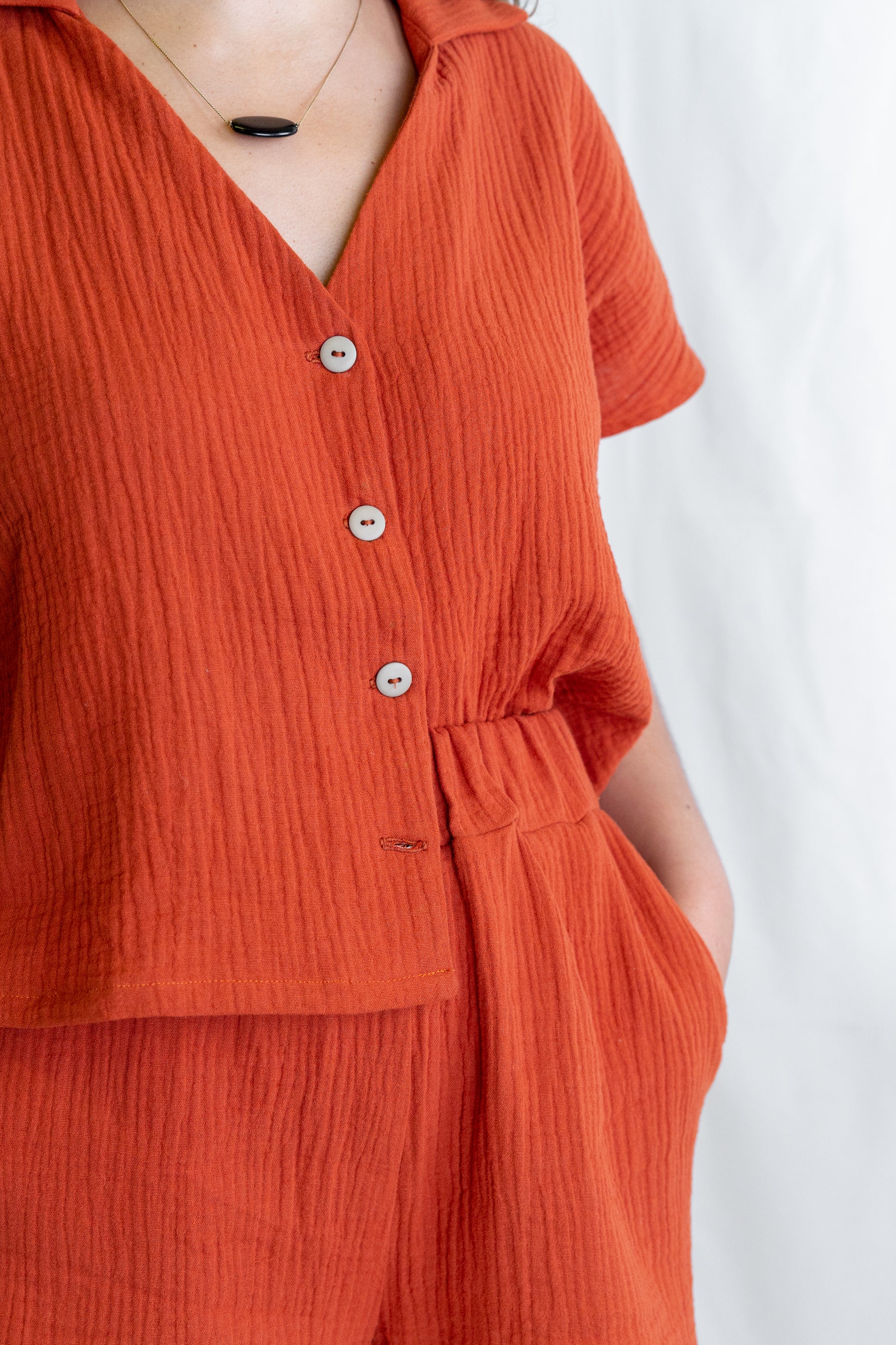 Tiara top / vestido – patrón de costura PDF, detalle